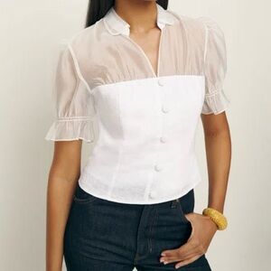 Reformation Button-Up Blouse